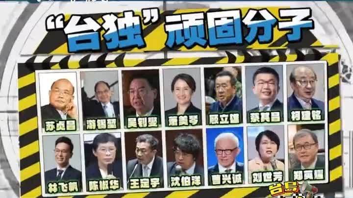 （有片）拆解14人「台獨」頑固分子關係網
