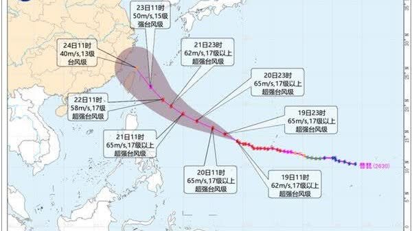 或將登陸我國？超強颱風「薔琵」移動路徑成懸念