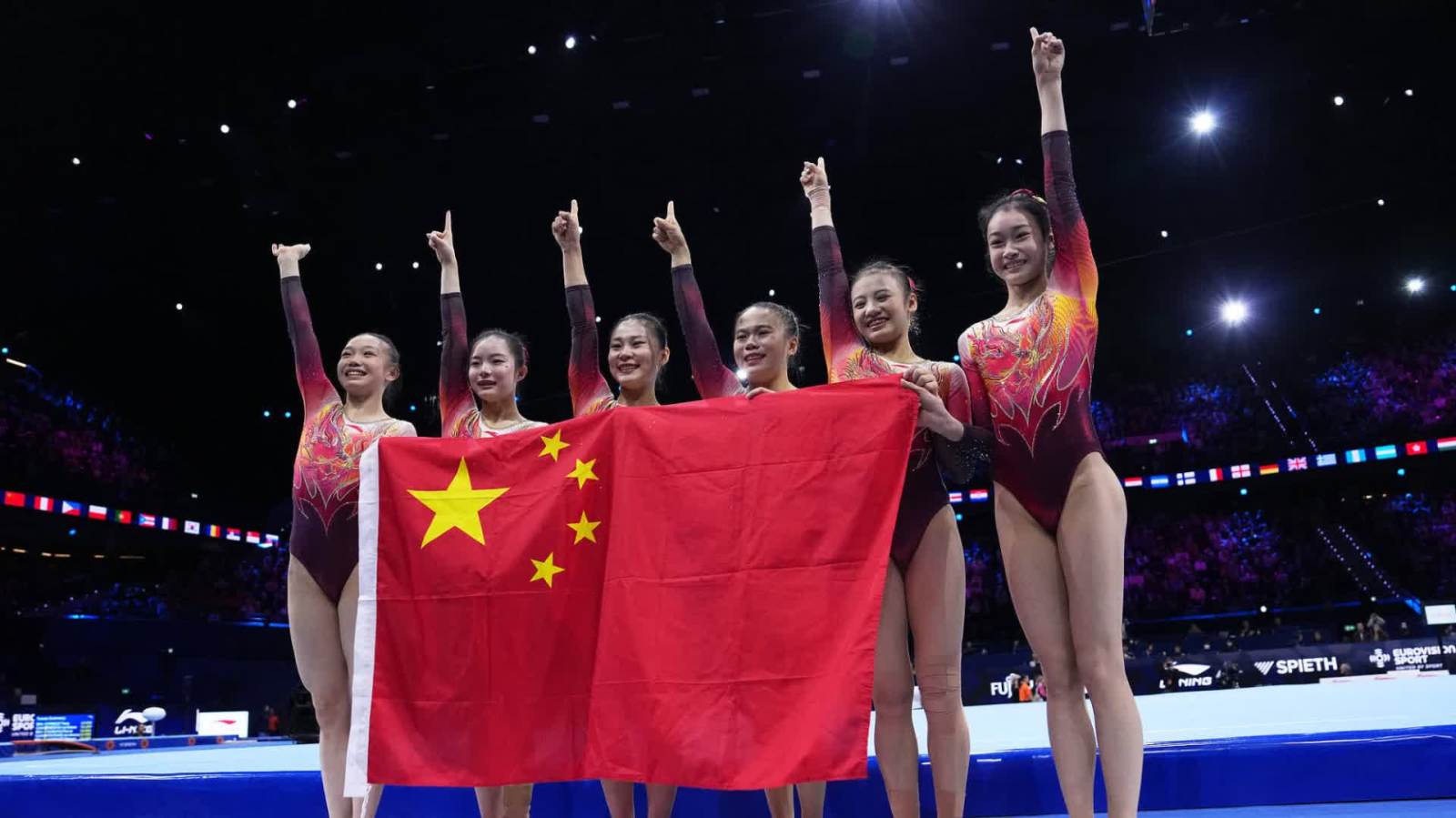 中國體操女團世錦賽奪冠　鎖定洛杉磯奧運會團體參賽席位